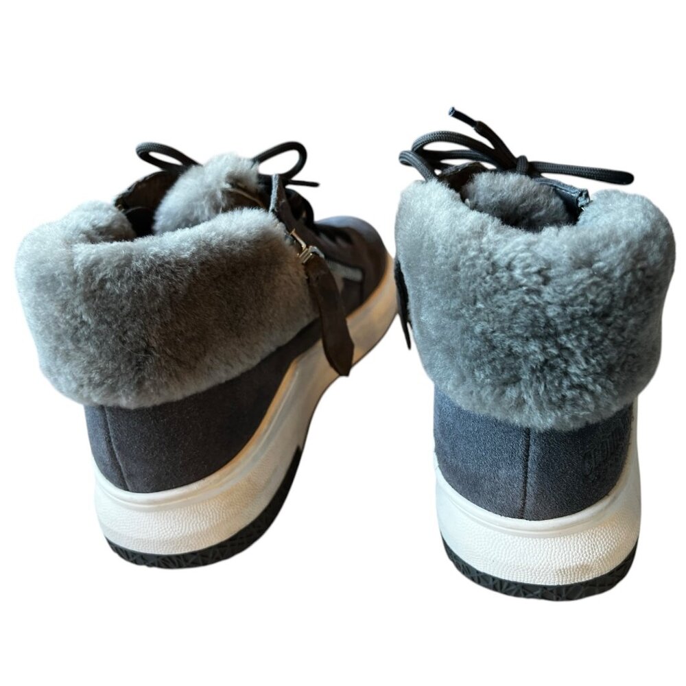 Cloud Nine Women’s Size 8 Gray Suede and Sheepskin Ankle Boots - Picture 4 of 15